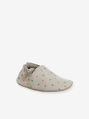 -Chaussons bébé cuir souple