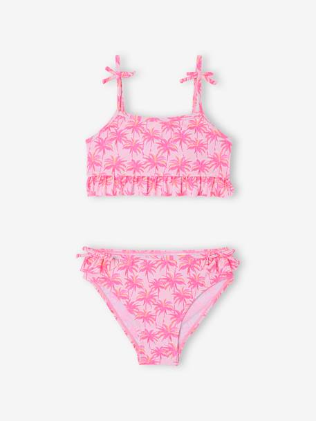 Two-Piece Swimsuit for Girls rose - vertbaudet enfant 