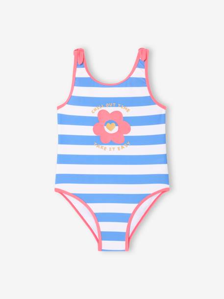One-Piece Swimsuit for Girls blue - vertbaudet enfant 