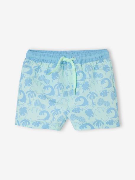 Maillot de bain imprimé bébé garçon bleu grisé+turquoise+vert sauge - vertbaudet enfant 