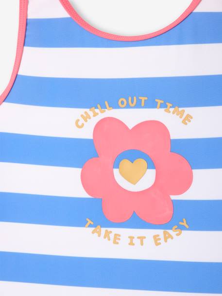 One-Piece Swimsuit for Girls blue - vertbaudet enfant 
