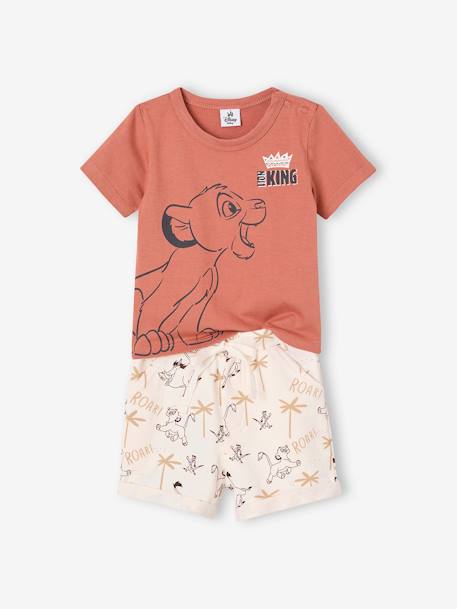 The Lion King T-Shirt & Shorts Set for Babies by Disney® rust - vertbaudet enfant 