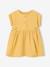 Robe bébé en gaze de coton ocre+vert - vertbaudet enfant 