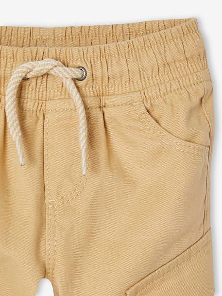 Pantalon bébé battle cappuccino+kaki - vertbaudet enfant 