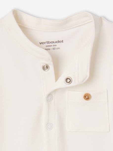 Pack of 2 of newborn Mao collar bodysuits khaki - vertbaudet enfant 