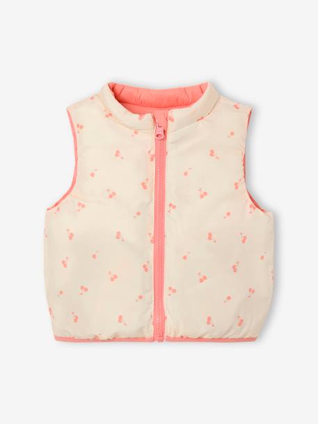 Reversible Bodywarmer for Babies coral - vertbaudet enfant 