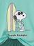 Peanuts® SNOOPY Surf Pyjamas emerald green - vertbaudet enfant 
