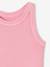 Débardeur fille en côtes beige+écru+rayé bleu+rose bonbon+vert sauge - vertbaudet enfant 