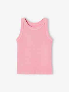 Débardeur fille en côtes - vertbaudet enfant Fille-T-shirt, sous-pull-T-shirt-Débardeur fille en côtes