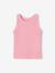 Ribbed Tank Top for Girls beige+ecru+sage green+striped blue+sweet pink - vertbaudet enfant 
