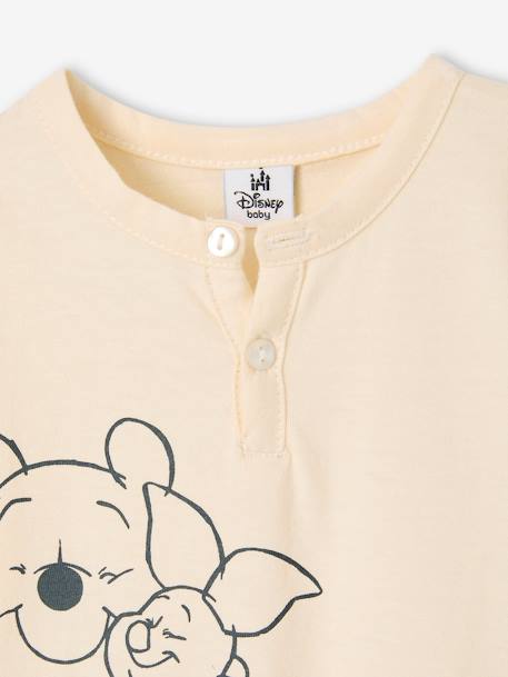 Ensemble Disney Winnie L'ourson bébé tee-shirt tunisien + short bleu chambray - vertbaudet enfant 