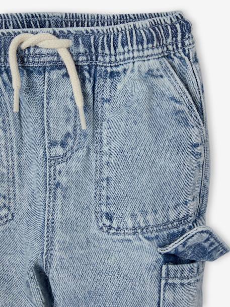 Baby battle jeans with elasticated waist double stone - vertbaudet enfant 