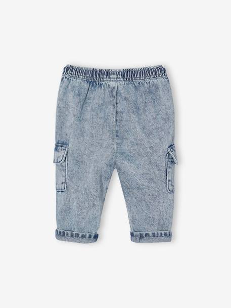 Baby battle jeans with elasticated waist double stone - vertbaudet enfant 