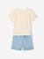 Ensemble Disney Winnie L'ourson bébé tee-shirt tunisien + short bleu chambray - vertbaudet enfant 