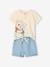 Ensemble Disney Winnie L'ourson bébé tee-shirt tunisien + short bleu chambray - vertbaudet enfant 