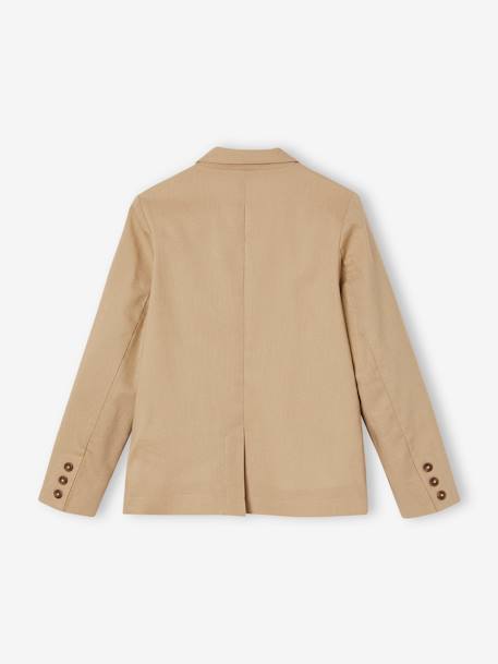 Veste garçon cérémonie en coton/lin beige+beige clair+bleu+marine foncé+vert sauge - vertbaudet enfant 