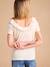Pointelle Knit T-Shirt with Open Back, for Maternity, ENVIE DE FRAISE marl beige - vertbaudet enfant 