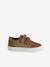 Derbies garçon cuir à scratchs beige+marine+MARRON MOYEN UNI - vertbaudet enfant 