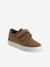Derbies garçon cuir à scratchs beige+marine+MARRON MOYEN UNI - vertbaudet enfant 