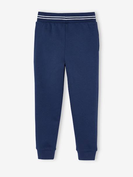 Pantalon jogging sport en molleton garçon gris chiné+marine - vertbaudet enfant 