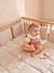 Cot/Playpen Bumper in Plain Cotton Gauze olive+taupe - vertbaudet enfant 