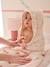 Cape de bain gaze de coton personnalisable + gant de toilette CHERRY beige imprimé - vertbaudet enfant 