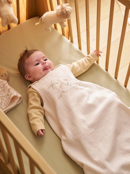 Cotton gauze sleepbag for summer BABYLON sandy beige - vertbaudet enfant 
