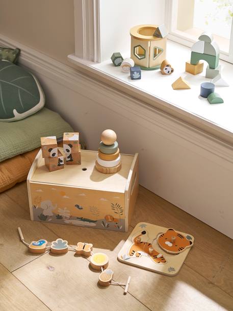 Multi-Activity Box Set in FSC® Wood green - vertbaudet enfant 