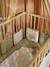 Reversible cot bumper BABYLON printed beige - vertbaudet enfant 