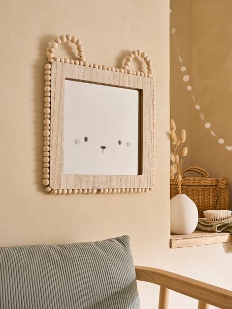 Miroir visage petit ourson HYGGE bois - vertbaudet enfant 