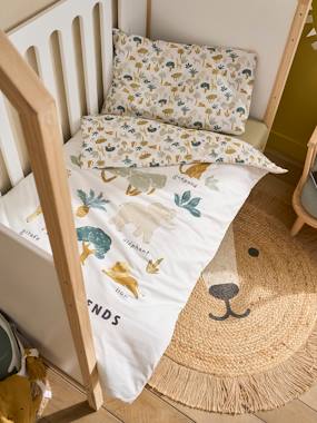 -Parure housse de couette et taie d'oreiller bébé SAVANA