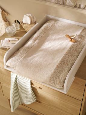 Nursery-Changing Mats & Accessories-Changing Mat Cover-Dual Fabric Changing Mattress Cover in Cotton Gauze/Towelling