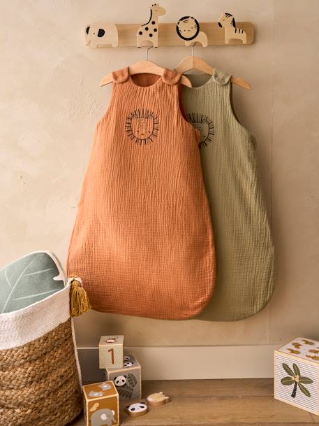 Gigoteuse été ETHNIC ocre+vert sauge - vertbaudet enfant 
