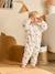 Footed Jumpsuit, Long Detachable Sleeves, PETIT ELEPHANT printed white - vertbaudet enfant 