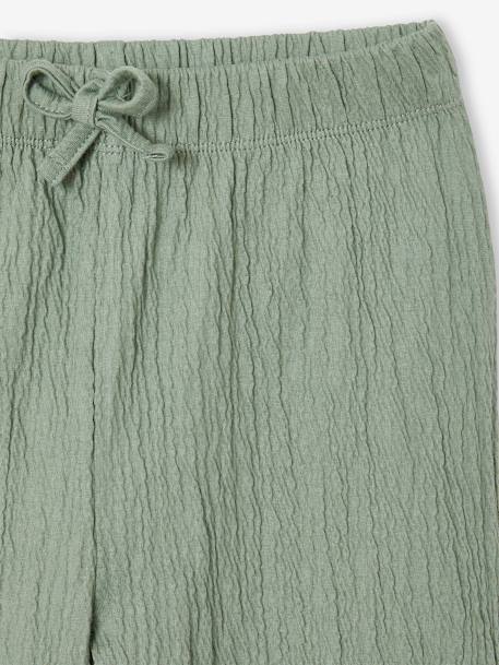 Pantalon fille legging large blanc imprimé+corail+marine+mauve+vert sauge - vertbaudet enfant 