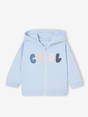 Sweat bébé zippé à capuche - vertbaudet enfant Bébé-Pull, gilet, sweat-Sweat bébé zippé à capuche
