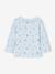 T-shirt bébé en maille côtelée manches longues bleu ciel+rose pâle - vertbaudet enfant 