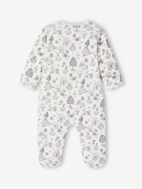 Coffret naissance pyjama bébé et doudou en velours écru - vertbaudet enfant 
