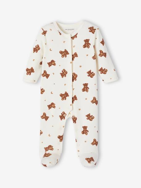 Coffret naissance pyjama bébé + 2 bodies oursons écru - vertbaudet enfant 