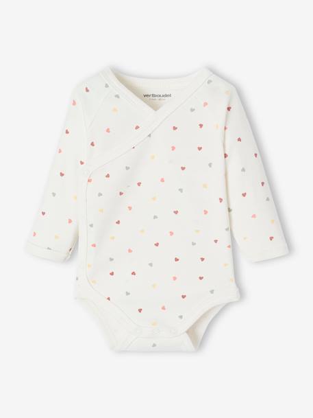Sleepsuit baby gift set and 2 personalised little heart bodysuits sweet pink - vertbaudet enfant 