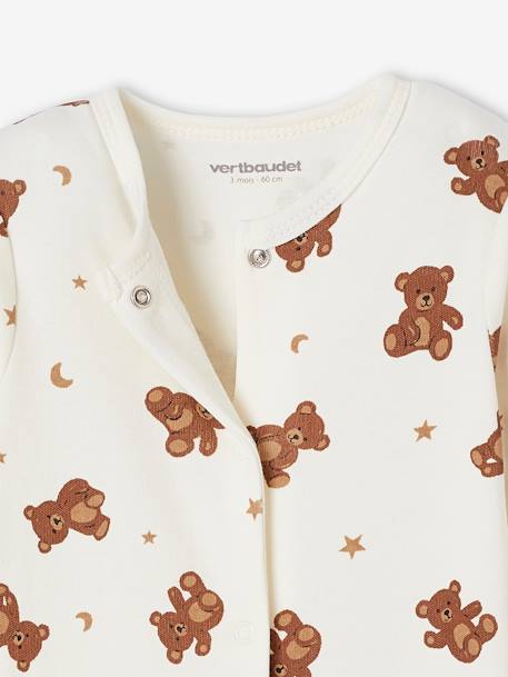 Coffret naissance pyjama bébé + 2 bodies oursons écru - vertbaudet enfant 