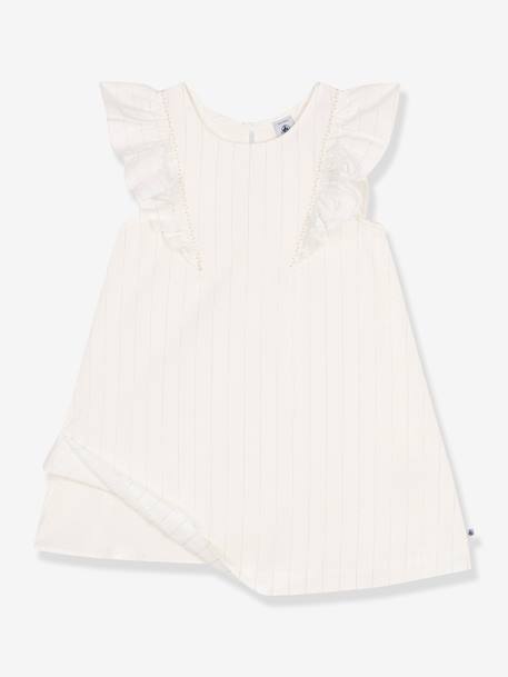 Short Sleeve Cotton Dress, PETIT BATEAU white - vertbaudet enfant 