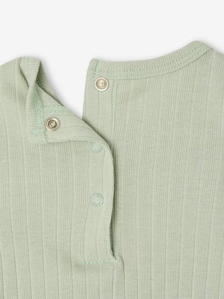 Baby body, leggings and scarf set sage green - vertbaudet enfant 