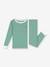 Pyjama enfant en coton à rayures rayé vert - vertbaudet enfant 