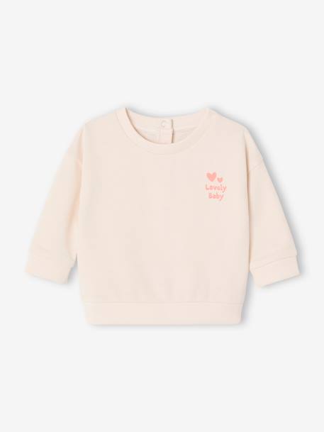 Sweatshirt & Shorts Set for Babies ecru - vertbaudet enfant 