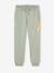Jogging fille molleton motif love irisé rose+vert sauge - vertbaudet enfant 