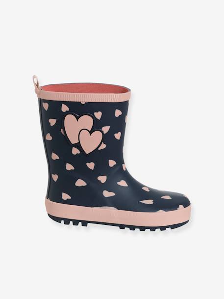 Printed Rubber Wellies for Children printed blue - vertbaudet enfant 