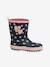 Printed Rubber Wellies for Children printed blue - vertbaudet enfant 