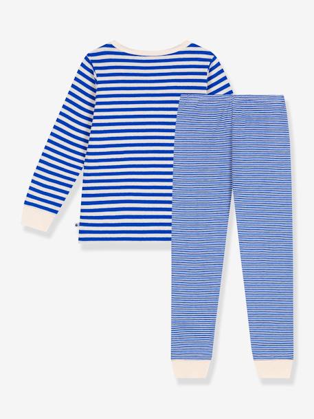 Pyjamas in Tube Knit Fabric, for Children, PETIT BATEAU blue - vertbaudet enfant 