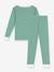 Pyjama enfant en coton à rayures rayé vert - vertbaudet enfant 